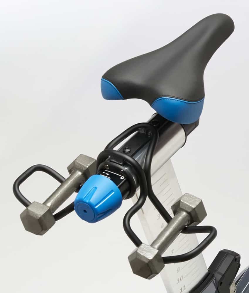 Dumbbell rack for online spin bike